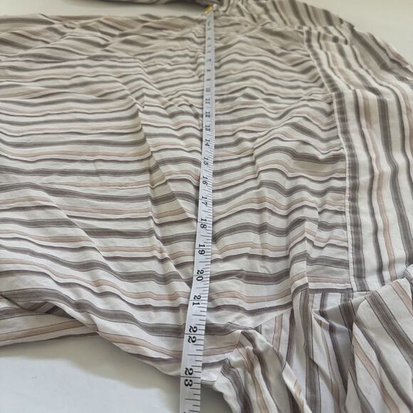 Vintage Faconnable Striped Shirt Cotton Button Up Collared Long Sleeve Medium - Picture 8 of 9